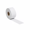 Un rouleau de Papier toilette Mini Jumbo 180 M pur ouate blanc Ecolabel 2 plis, partiellement déroulé et présenté sur un fond blanc uni.