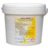 Un seau en plastique blanc de 10 kg étiqueté "SOPRA TREMPE : Poudre de trempage ultra concentrée pour la vaisselle, verrerie et couverts", avec des informations sur la sécurité et le produit imprimées sur le devant.