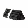 Six rouleaux de Sac poubelle 240 L noir Qualité renforcée - 40 µ sont empilés en deux couches, chaque rouleau étant fixé par une bande blanche.